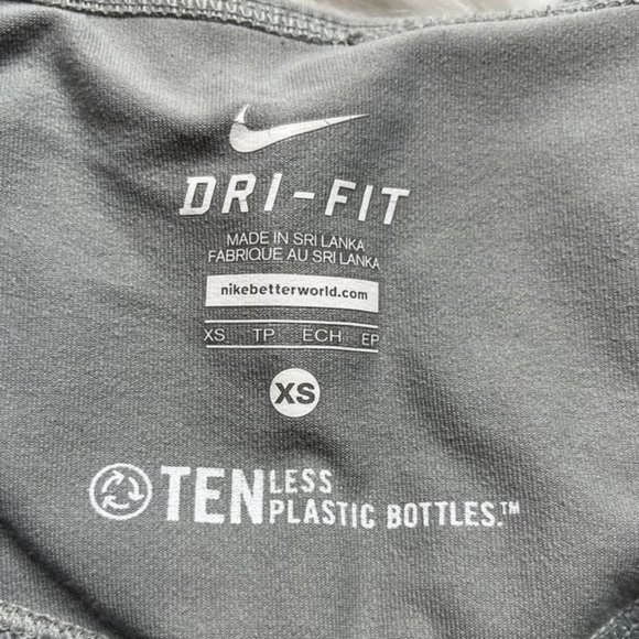 Nike Dri Fit Athletic Low Rise Full Length Leggings Two Tone Grey Size XS - Picture 5 of 5